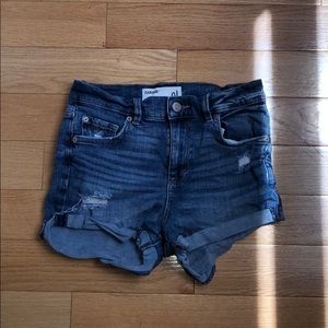 Garage high waisted denim shorts